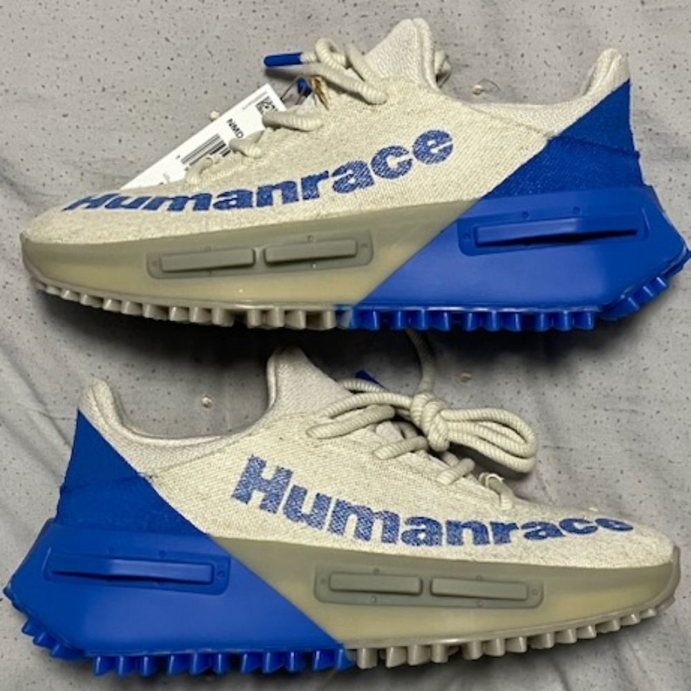 Adidas X Pharrell NMD S1 MAHBS blue tan women's size 6 men's size 5